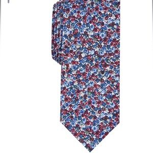 Bar III Blue and Red Floral Tie